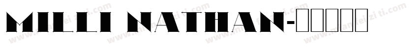 Milli Nathan字体转换